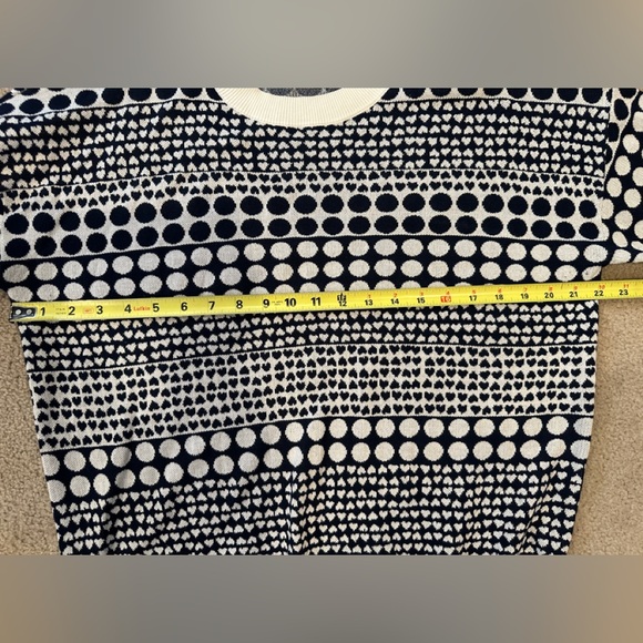 LOFT Black and White Patterned Sweater - Picture 10 of 12
